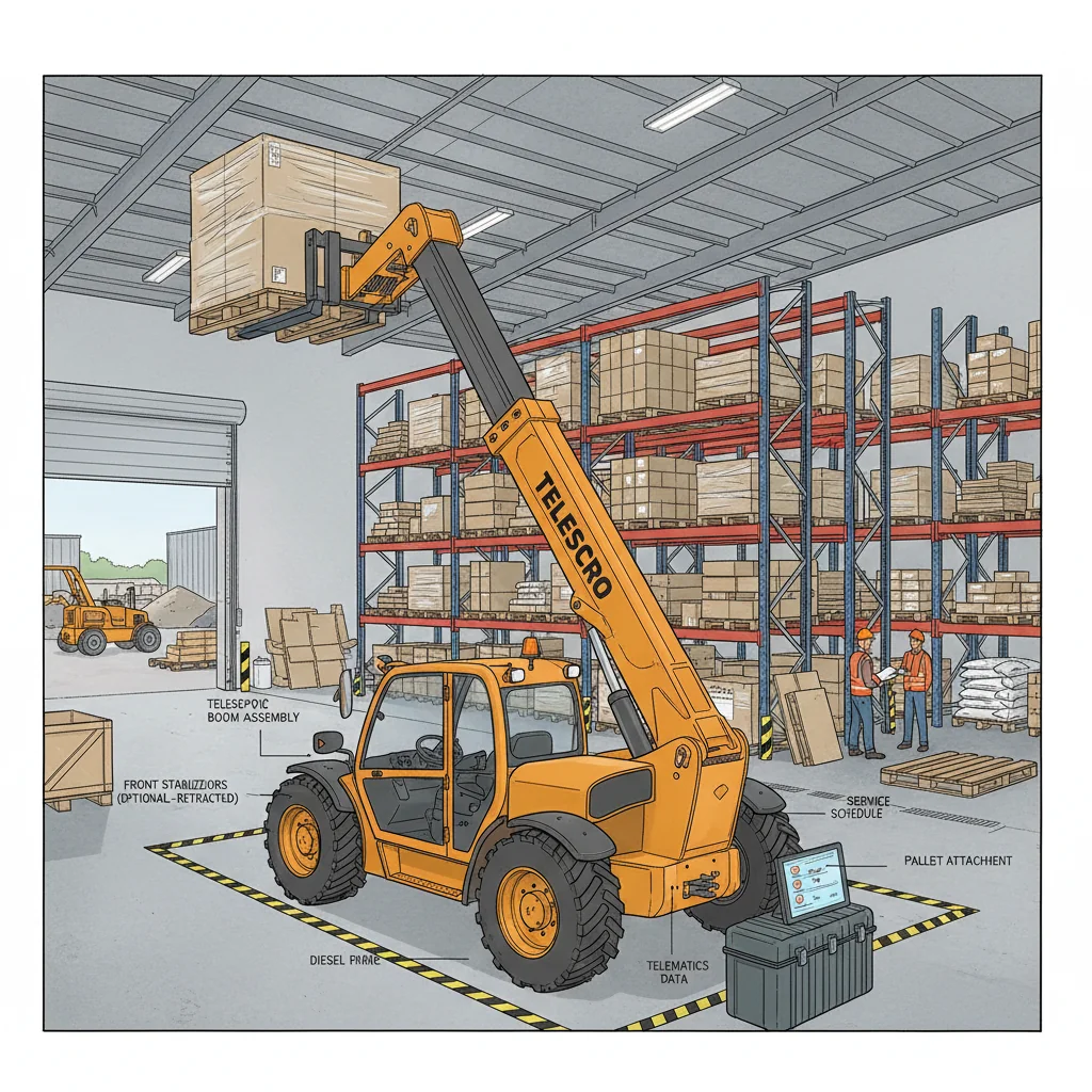 Quand la location de chariots télescopiques est-elle plus rentable ? – Schéma hydraulique d'un chariot télescopique Quand est-il plus rentable de louer des chariots télescopiques ?