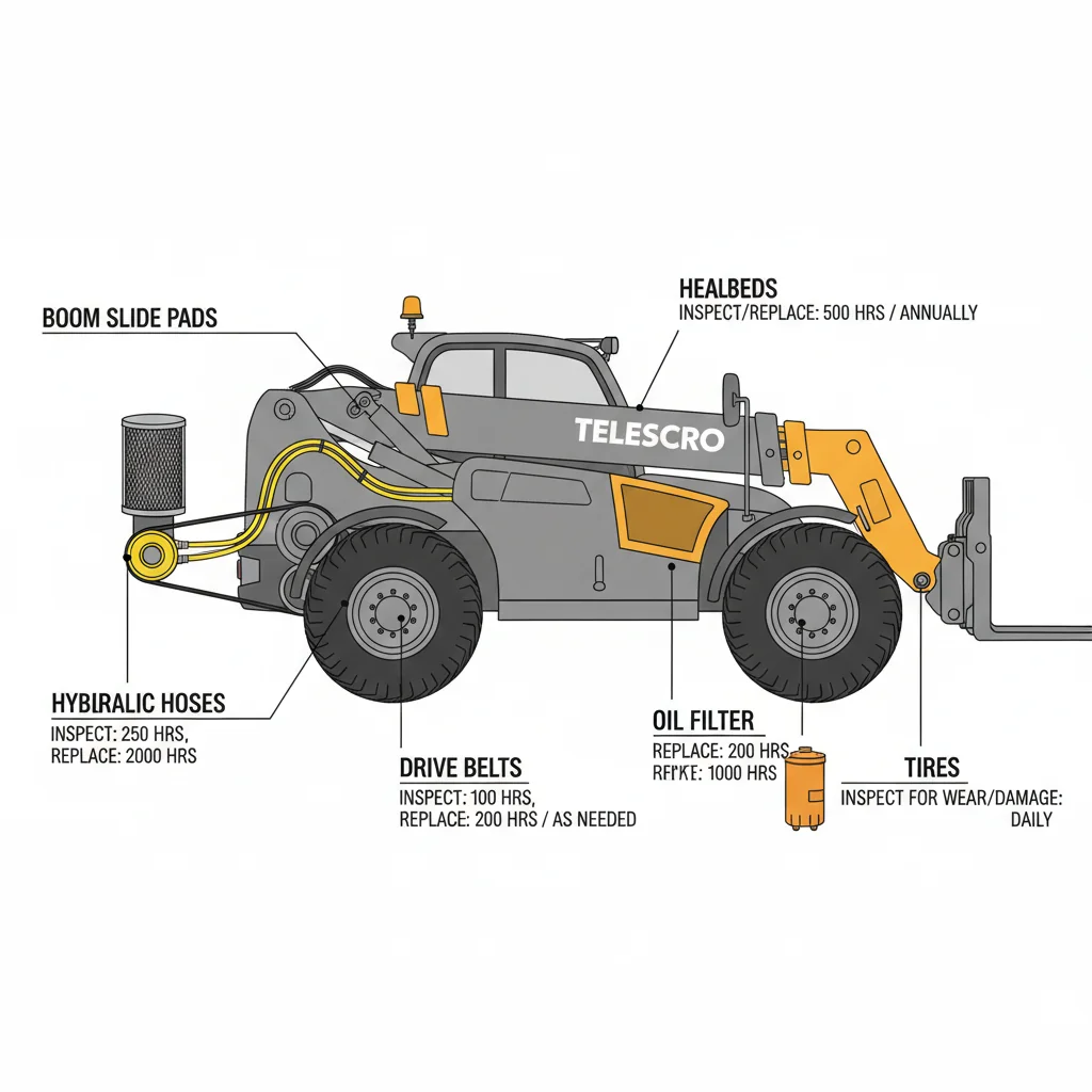 When Should Telehandler Wear Parts Be Replaced? – Telehandler Hydraulics Diagram When Should Telehandler Wear Parts Be Replaced?
