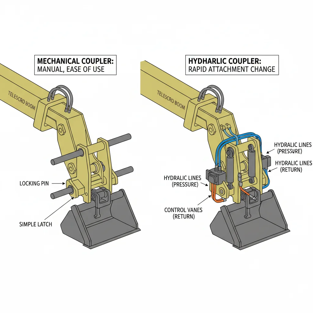 When Should Telehandlers Use Hydraulic or Mechanical Couplers? – Telehandler Hydraulics Diagram When Should Telehandlers Use Hydraulic or Mechanical Couplers?