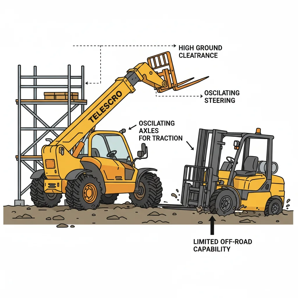 Dans quels domaines les chariots télescopiques surpassent-ils les chariots élévateurs hors route ? – Schéma hydraulique d'un chariot télescopique Dans quels domaines les chariots télescopiques surpassent-ils les chariots élévateurs hors route ?
