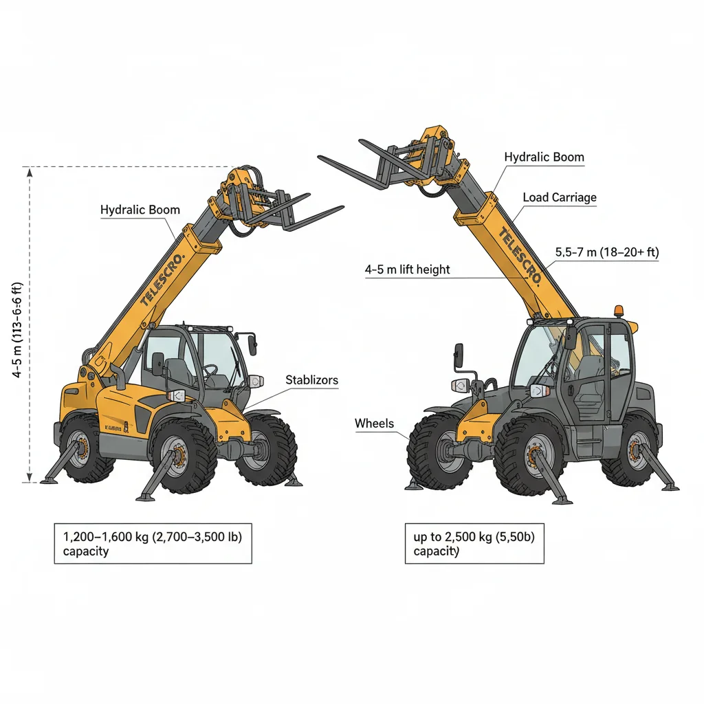 Quelle taille de chariot télescopique compact convient à la tâche ? – Schéma hydraulique du chariot télescopique Quelle taille de chariot télescopique compact convient à la tâche ?
