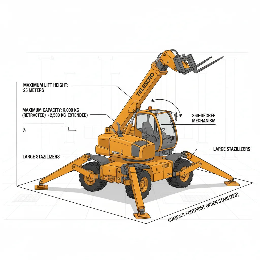 Quelles sont les caractéristiques techniques les plus importantes d'un chariot télescopique rotatif ? – Schéma hydraulique d'un chariot télescopique Quelles sont les caractéristiques techniques les plus importantes pour un chariot télescopique rotatif ?