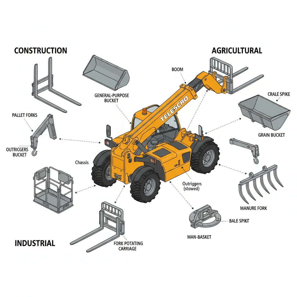 Какие навесные устройства для телескопических погрузчиков подходят для каждой работы? – Схема гидравлической системы телескопического погрузчика Какие навесные устройства для телескопических погрузчиков подходят для каждой работы?