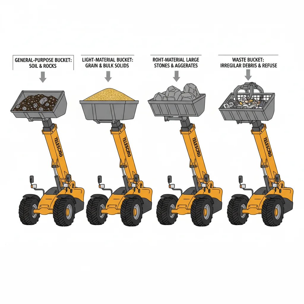 Quelle benne pour chariot télescopique convient à chaque matériau ? – Schéma hydraulique du chariot télescopique Quelle benne pour chariot télescopique convient à chaque matériau ?