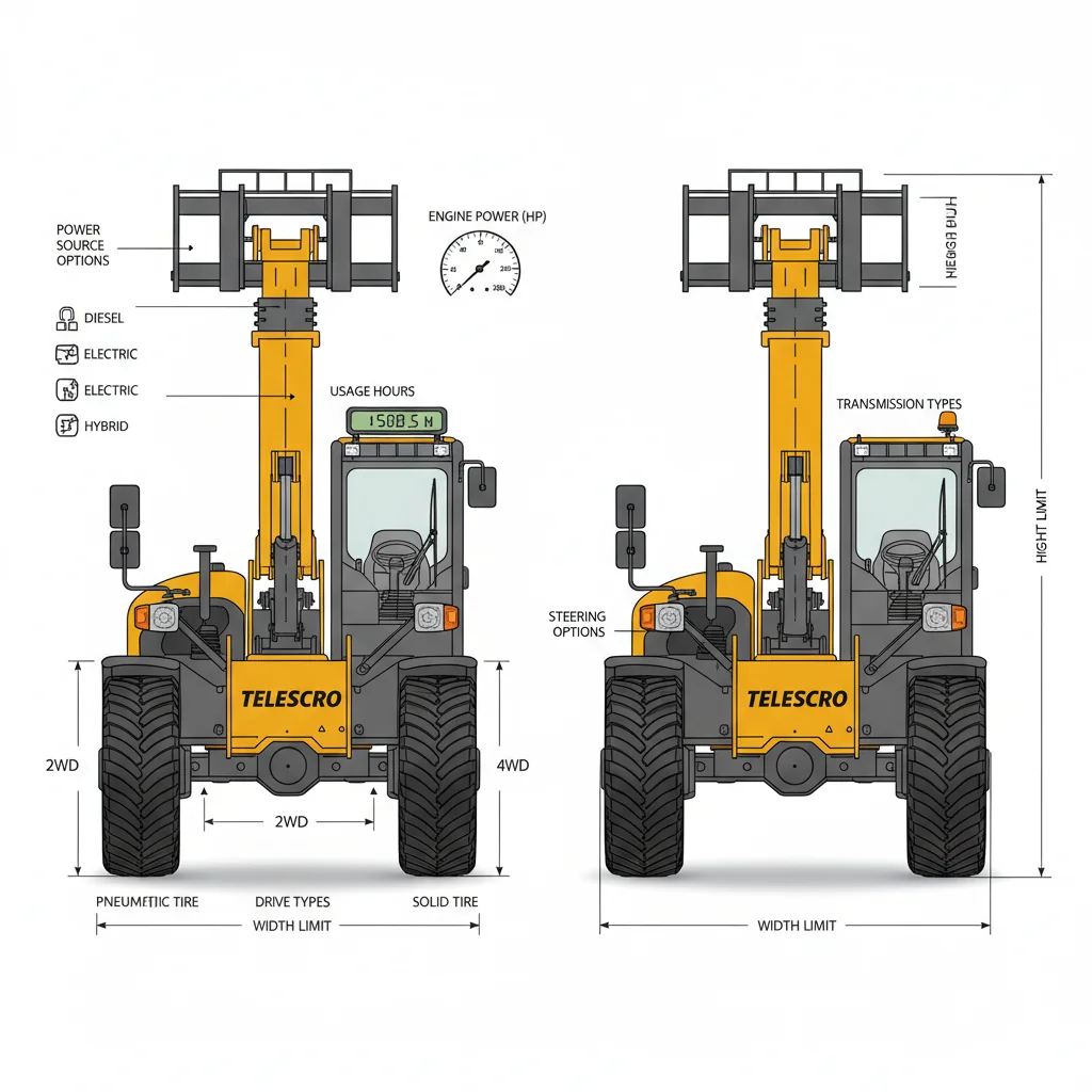 Quelles spécifications techniques doivent être indiquées pour les chariots télescopiques ? – Schéma hydraulique d'un chariot télescopique Quelles spécifications techniques doivent être indiquées pour les chariots télescopiques ?