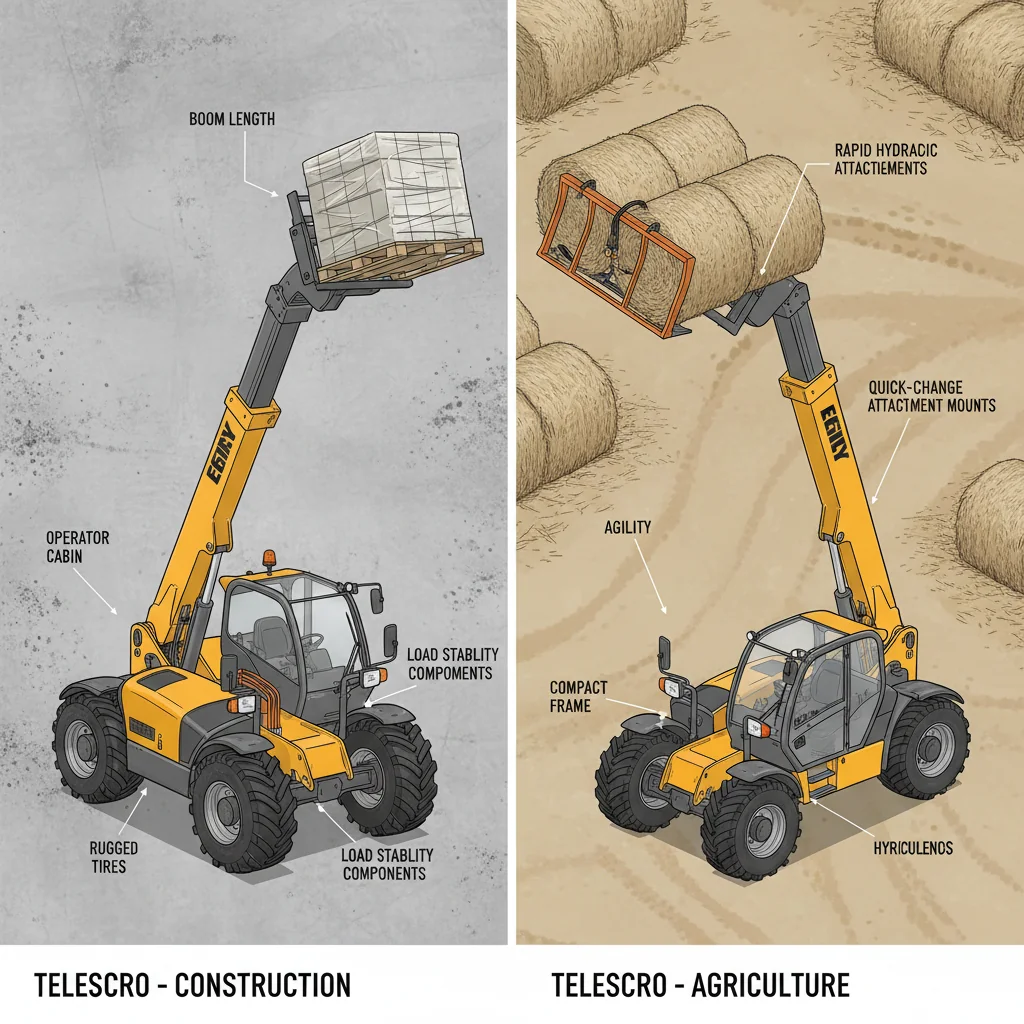 Quel type de chariot télescopique convient à chaque application ? – Schéma hydraulique du chariot télescopique Quel type de chariot télescopique convient à chaque application ?