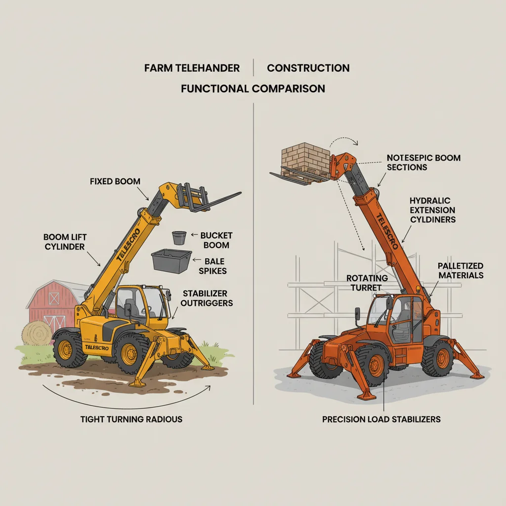 Quels types de chariots télescopiques conviennent aux exploitations agricoles ou à la construction ? – Schéma hydraulique d'un chariot télescopique Quels types de chariots télescopiques conviennent aux exploitations agricoles ou à la construction ?