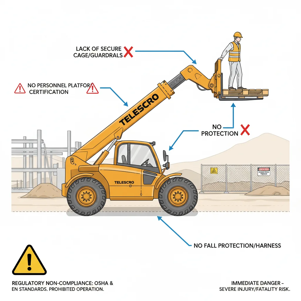 Pourquoi les palettes ne sont-elles pas sûres pour soulever des personnes ? – Schéma hydraulique d'un chariot télescopique Pourquoi les palettes ne sont-elles pas sûres pour soulever des personnes ?