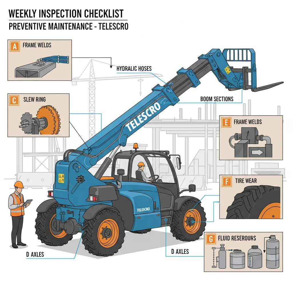 Why Are Weekly Telehandler Inspections Crucial? – Telehandler Hydraulics Diagram Why Are Weekly Telehandler Inspections Crucial?