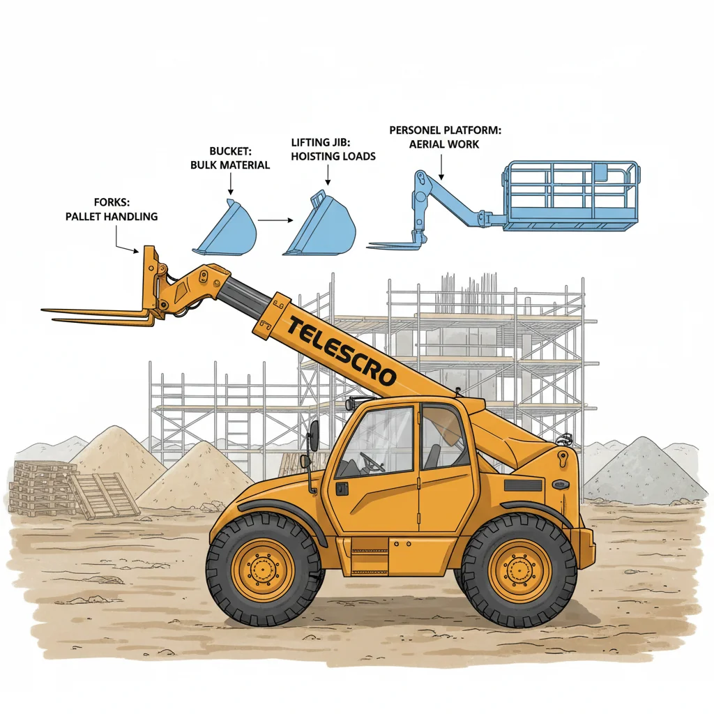 Pourquoi les accessoires des chariots télescopiques sont-ils si importants ? – Schéma hydraulique d'un chariot télescopique Pourquoi les accessoires pour chariots télescopiques sont-ils si importants ?