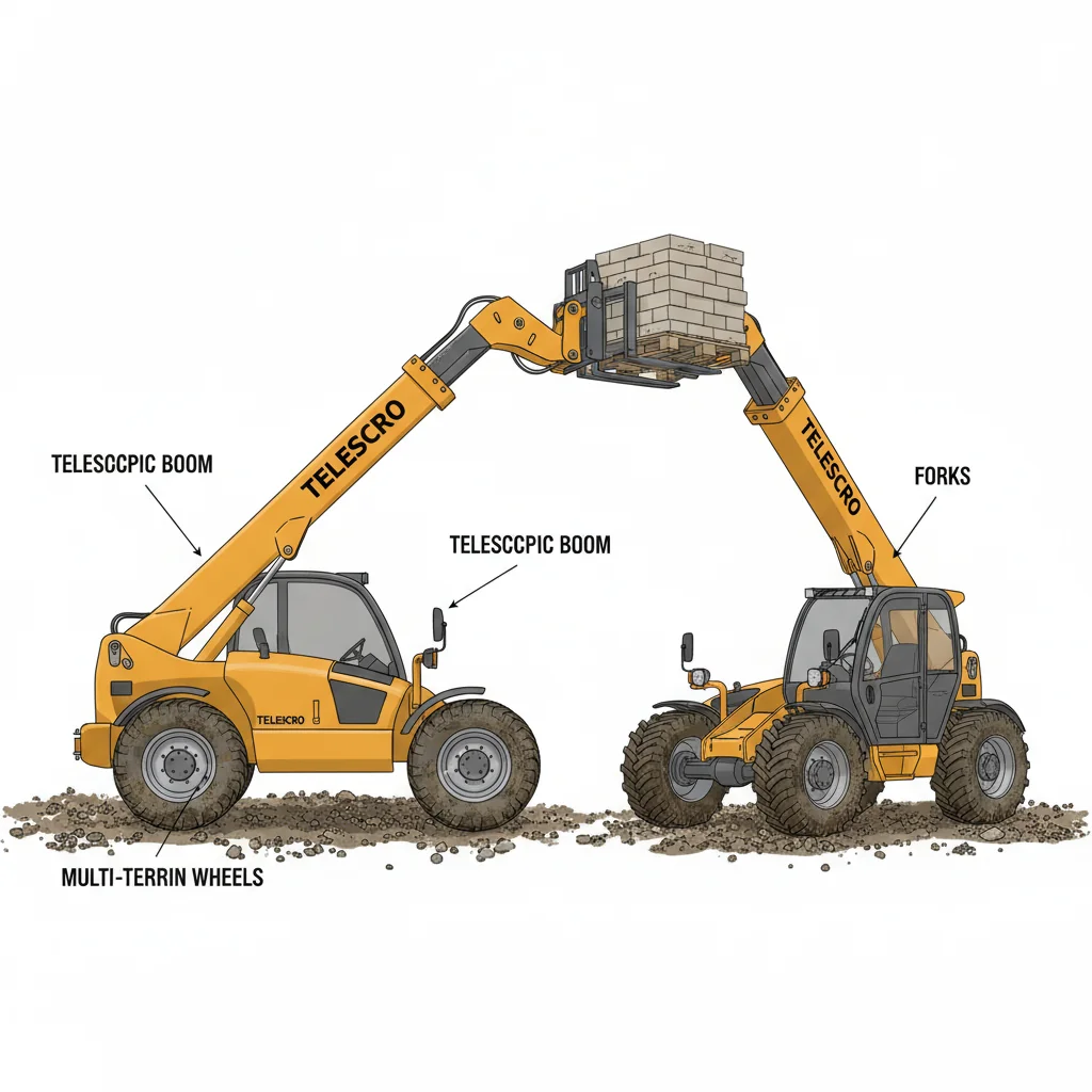Pourquoi les fourches des chariots télescopiques ont-elles besoin d'une portée ? – Schéma hydraulique d'un chariot télescopique Pourquoi les fourches des chariots télescopiques ont-elles besoin d'une portée ?