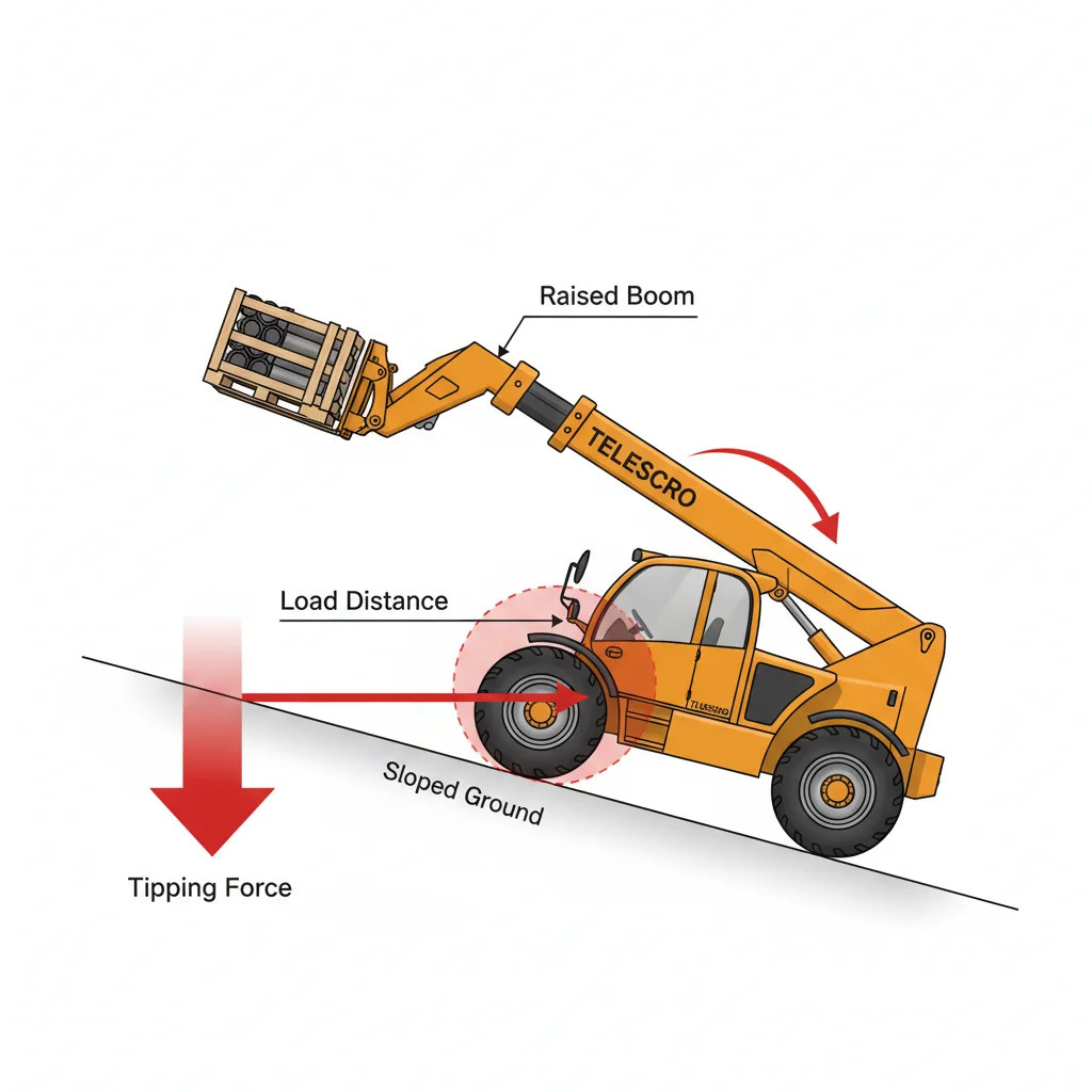 Pourquoi les chariots télescopiques se renversent-ils facilement ? – Schéma hydraulique d'un chariot télescopique Pourquoi les chariots télescopiques basculent-ils facilement ?