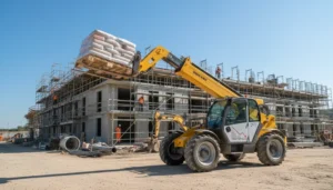 Schéma technique illustrant Pourquoi la capacité de levage d'un chariot télescopique diminue-t-elle lorsque la flèche est déployée ? Guide pratique des erreurs courantes dans les systèmes hydrauliques des chariots télescopiques