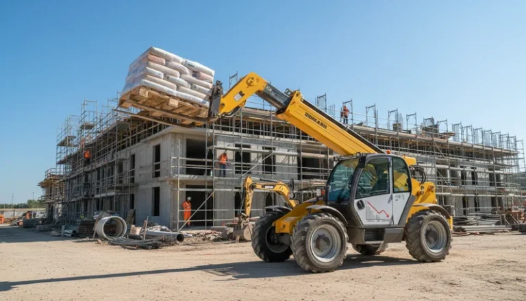 Schéma technique illustrant Pourquoi la capacité de levage d'un chariot télescopique diminue-t-elle lorsque la flèche est déployée ? Guide pratique des erreurs courantes dans les systèmes hydrauliques des chariots télescopiques