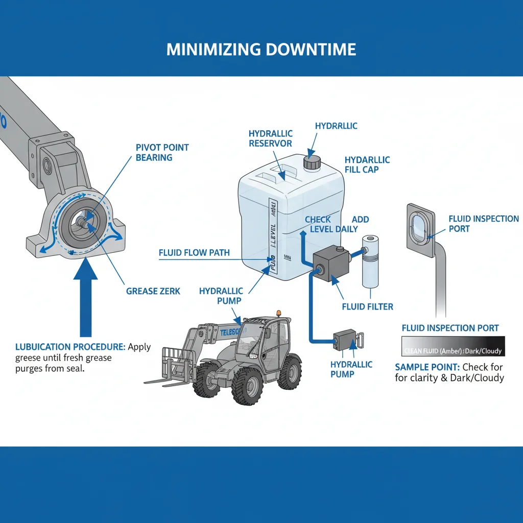 Why Manage Telehandler Lubrication and Fluids? – Telehandler Hydraulics Diagram Why Manage Telehandler Lubrication and Fluids?