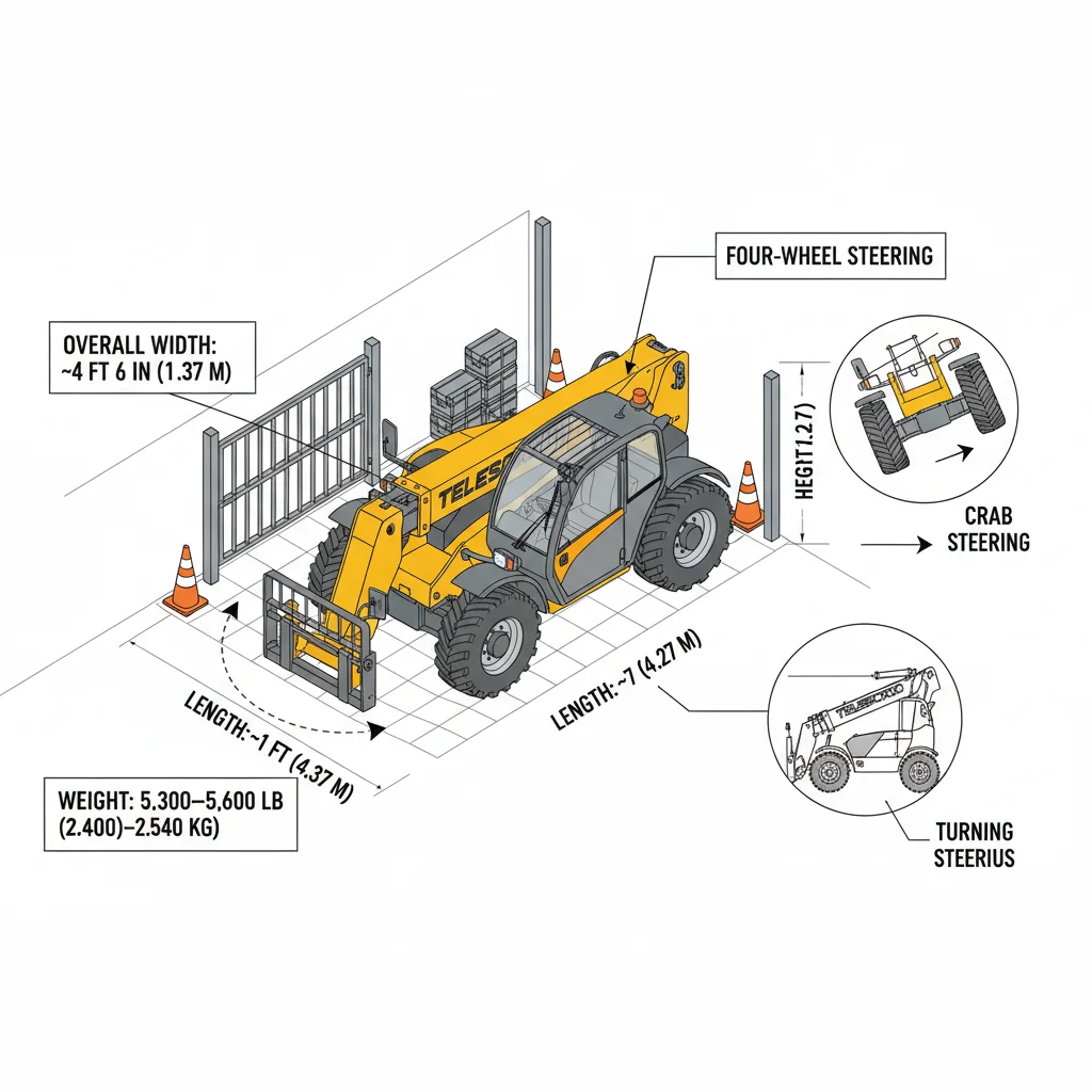 Le dimensioni del sollevatore telescopico sono adeguate alle limitazioni del cantiere? – Schema idraulico del sollevatore telescopico Le dimensioni del sollevatore telescopico sono adeguate alle limitazioni del cantiere?