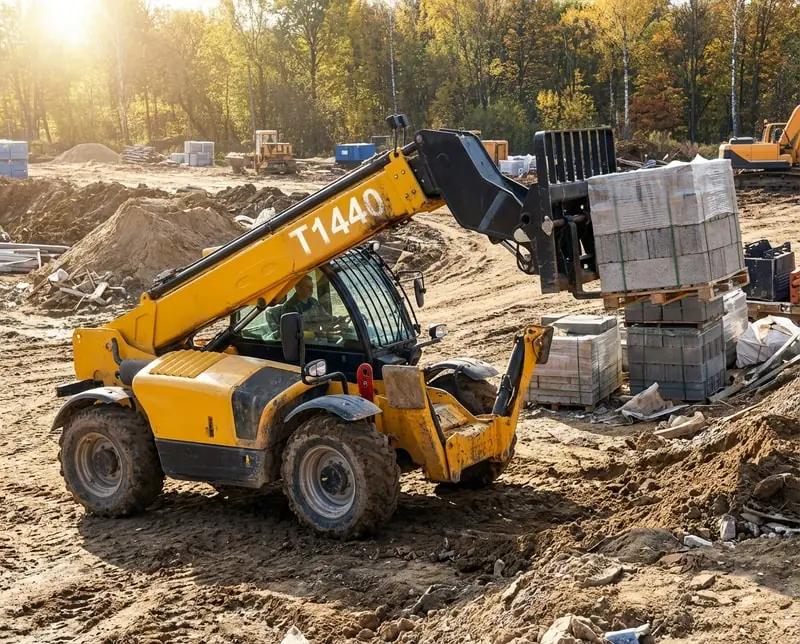 Telehandler T1440 para pátios industriais