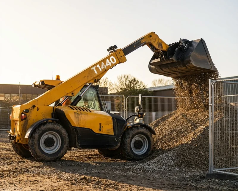Telehandler T1440 para projetos de infraestrutura