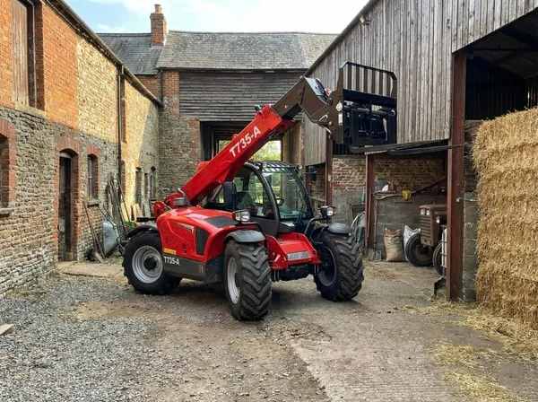 Telehandler crab steering mode