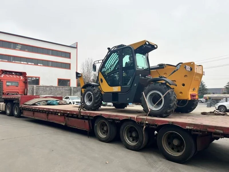 Telehandler on cargo ship