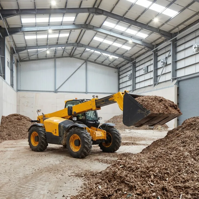 Telehandler working on construction site demonstrating multi-purpose value