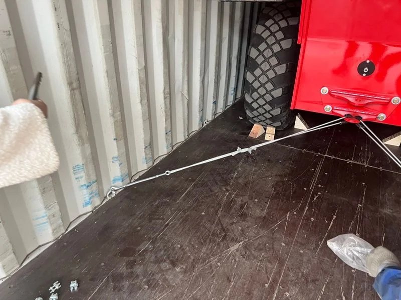 Telehandler surface protection wrapping