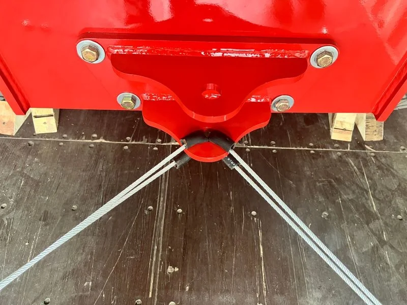 Chassis secured with cables