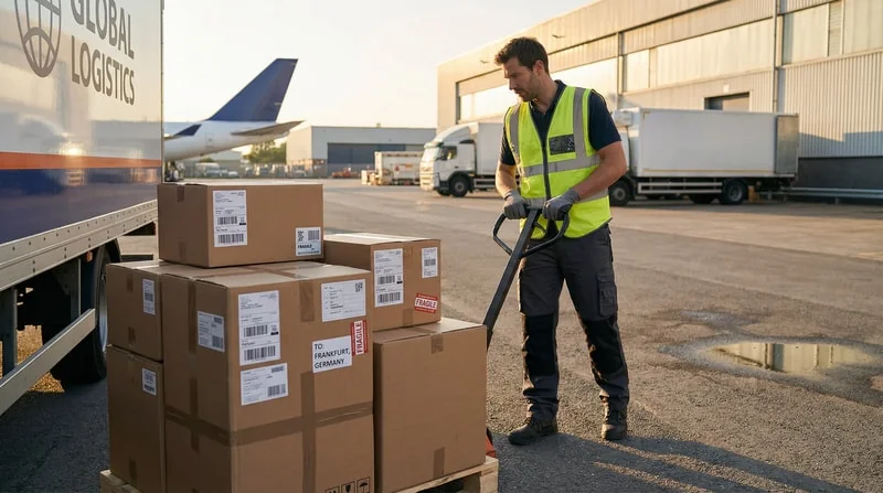 Express spare parts delivery for telehandler