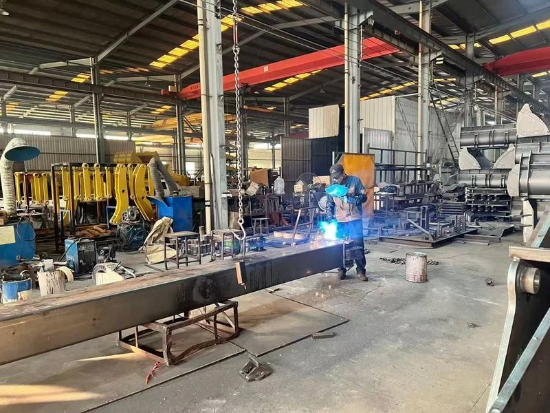 Telehandler factory production line