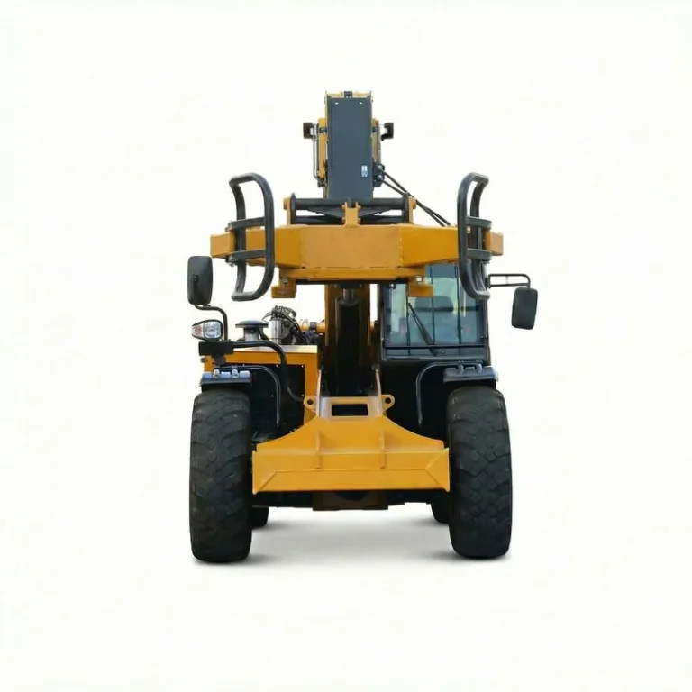 T3507 - Front view of T3507 Telehandler with Bale Clamp, isolated on white background