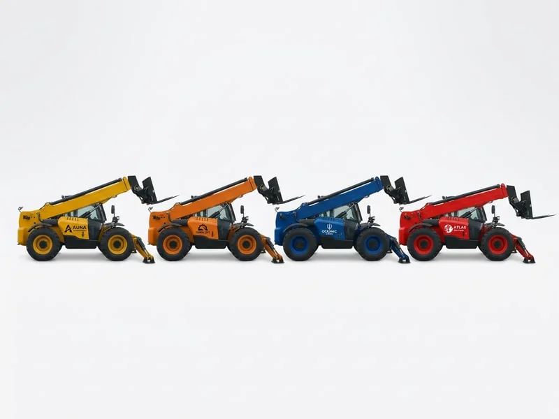 OEM telehandler branding and logo customization