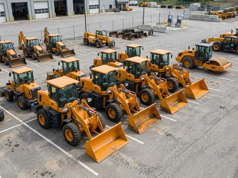 Wheel loader in rental fleet for earthmoving
