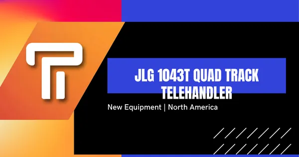 Appareil de manutention télescopique à quatre chenilles JLG 1043T : Capacité de 10 000 livres sur quatre systèmes de chenilles indépendants